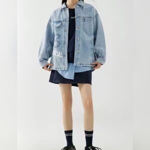 Like New Women Boyfriend Denim/Jean Jacket